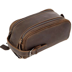 Men's Leather Toiletry Bag - iwalletsmen