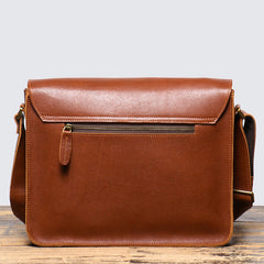 Brown Small Mens Leather Satchel Bag - iwalletsmen