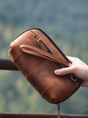 Vintage Men's Leather Clutch Purse - iwalletsmen
