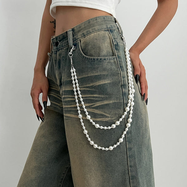 Fake Pearl Wallet Chain for Women