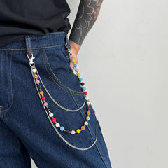 Diamond Triple Wallet Chain Ball Wallet Chain - iChainWallets
