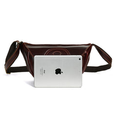 Brown Leather Sling Pack for Men - iwalletsmen
