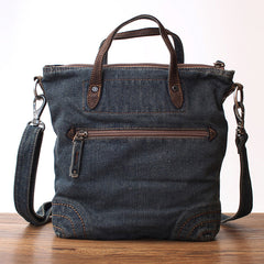 Blue Denim Womens Small Tote Bags Denim Small Tote Side Bags Vintage Small Crossbody Bag For Women