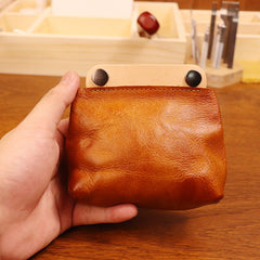 Brown Leather Pouch Wallet for Men - iwalletsmen