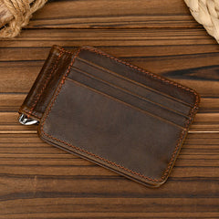 Black Bifold Wallet with Money Clip - Flat Lay View - iwalletsmen