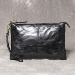 Brown Leather Clutch Bag Men Large Men's Leather Clutch Purse