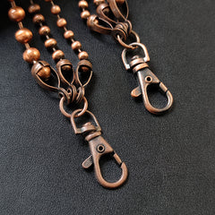 Ball Wallet Chain Triple Wallet Chain Beaded Wallet Chain Long Wallet Chain - iChainWallets