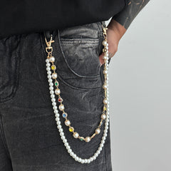  Womens Double Wallet Chain Gem Wallet Chain - iChainWallets