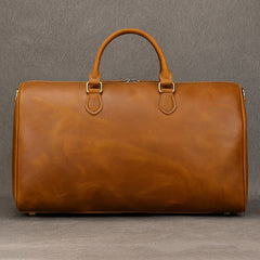 Large Leather Weekender Bag for Men Vintage Leather Weekend Bag for Men - iwalletsmen