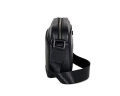 Mens Black Leather Crossbody Bag - iwalletsmen