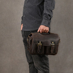 leather camera bag mens​