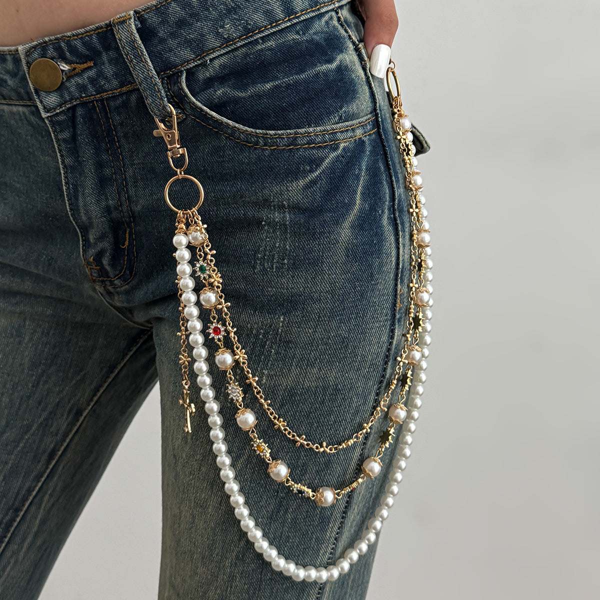 Pearl Wallet Chain for Women 