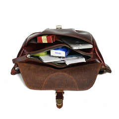 Brown Mens Leather Sling Pack 