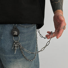 Eagle Wallet Chain Mens Double Wallet Chain Cool Wallet Chain - iChainWallets