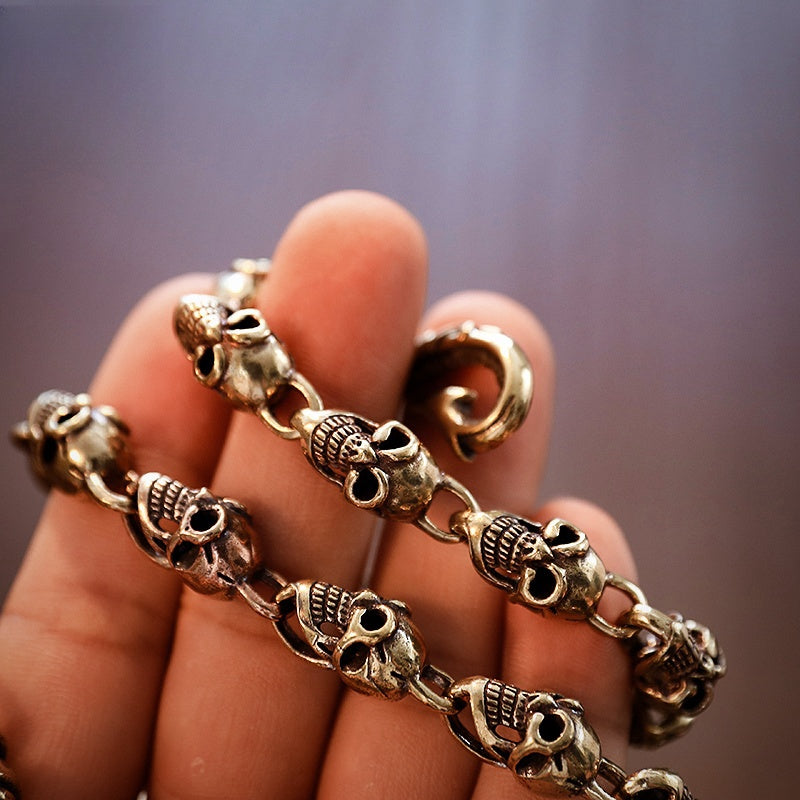 Skull Wallet Chain Gold Wallet Chain Brass Wallet Chain