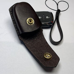 Chevrolet Leather Case For Key Fob with Belt Loop Handmade Leather Chevrolet Key Fob Cover