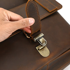 Leather Laptop Rucksack Backpack - Material Texture - iwalletsmen