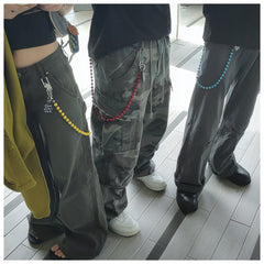 Beaded Wallet Chain Lavastone Beaded Pants Chain Bead Wallet Chain - iChainWallets