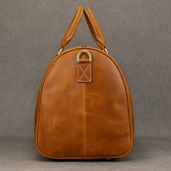Large Leather Weekender Bag for Men Vintage Leather Weekend Bag for Men - iwalletsmen