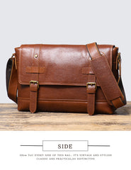 Brown Flap Messenger Bag for Men - iwalletsmen