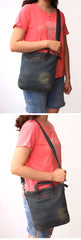 Blue Denim Small Tote Bags Denim Small Tote Side Bags Vintage Small Crossbody Bag For Women