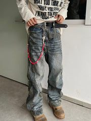 Skull Wallet Chains Red Skull Chain for Wallet - iChainWallets