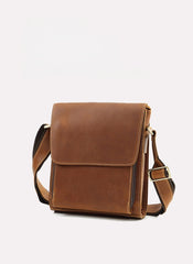 Leather Vertical Crossbody Bag - iwalletsmen