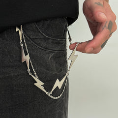 Mens Lightning Wallet Chain Cool Biker Wallet Chain - iChainWallets
