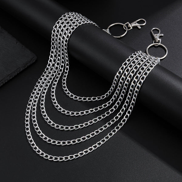 5 Layers Wallet Chain Layered Pants Chain - iChainWallets