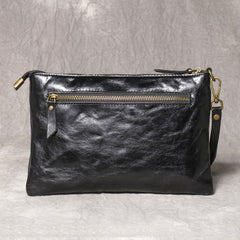 Brown Leather Clutch Bag Men Large Men's Leather Clutch Purse