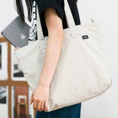Womens white Nylon Stachel Tote Bag Minimalist Nylon Totes Messenger Bags Handbag for Women