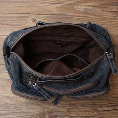 Blue Denim Side Bag Mens Denim Messenger Bags Vintage Denim Crossbody Bag For Women