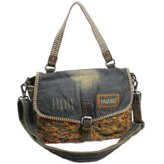 Denim Side Bag Womens Blue Denim Messenger Bags Vintage Denim Shoulder Bag For Women