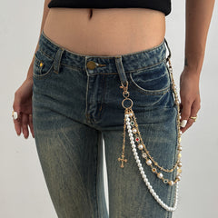 Gold Womens Ball Wallet Chain - iChainWallets