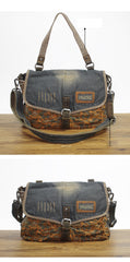 Denim Side Bags Womens Blue Denim Messenger Bag Vintage Denim Shoulder Bag For Women