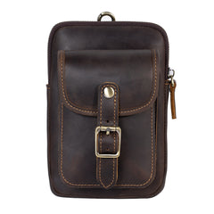 Black Belt Clip On Pouch Mens Belt Pouch Leather Belt Phone Pouch Leather Phone Belt Pouch - iwalletsmen