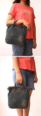 Blue Denim Small Tote Bags Denim Small Tote Side Bags Vintage Small Crossbody Bag For Women