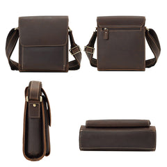 Leather Vertical Crossbody Bag - iwalletsmen