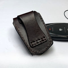 Chevrolet Leather Case For Key Fob with Belt Loop Handmade Leather Chevrolet Key Fob Cover