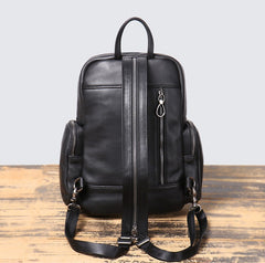 Convertible Black Leather Sling Backpack for Men - iwalletsmen