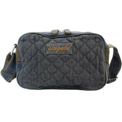 Blue Denim Womens Small Quilted Shoulder Bags Denim Quilted Side Bag Quilted Crossbody Bag For Men