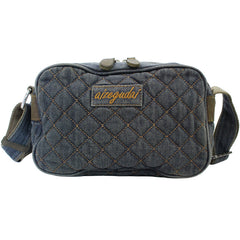 Blue Denim Womens Small Quilted Shoulder Bags Denim Quilted Side Bag Quilted Crossbody Bag For Men