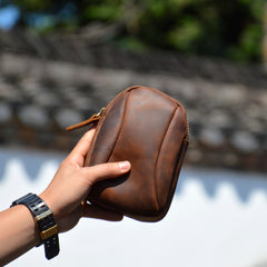 Cell Phone Belt Holster Mens Leather Belt Bag Leather Belt Pouch - iwalletsmen