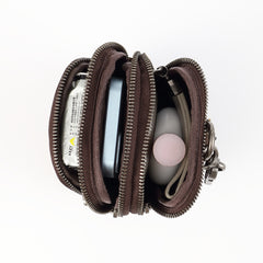 Leather Pouch Bag for Mens Small Pouch Bag for Men Belt Pouch for Men - iwalletsmen