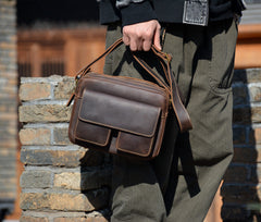 Men's Small Leather Crossbody Bag 