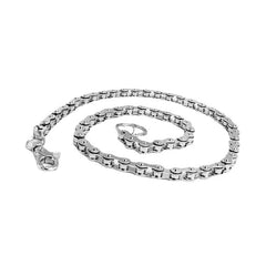 Silver Bike Chain Wallet Chain - flat lay - iwalletsmen