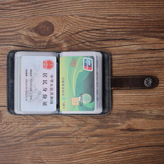 Blue Denim Bifold Mens Card Wallet Denim Card Holders Card Wallet For Women