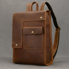 Crazy Horse Leather Backpack 