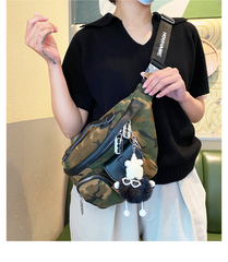 Camouflage Fanny Pack for Men Camouflage Denim Leather Waist Bag Camouflage Belt Bag - Feltify