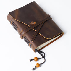 Brown Leather Bound Journal Leather Sketch Journal Soft Leather Journal - iwalletsmen